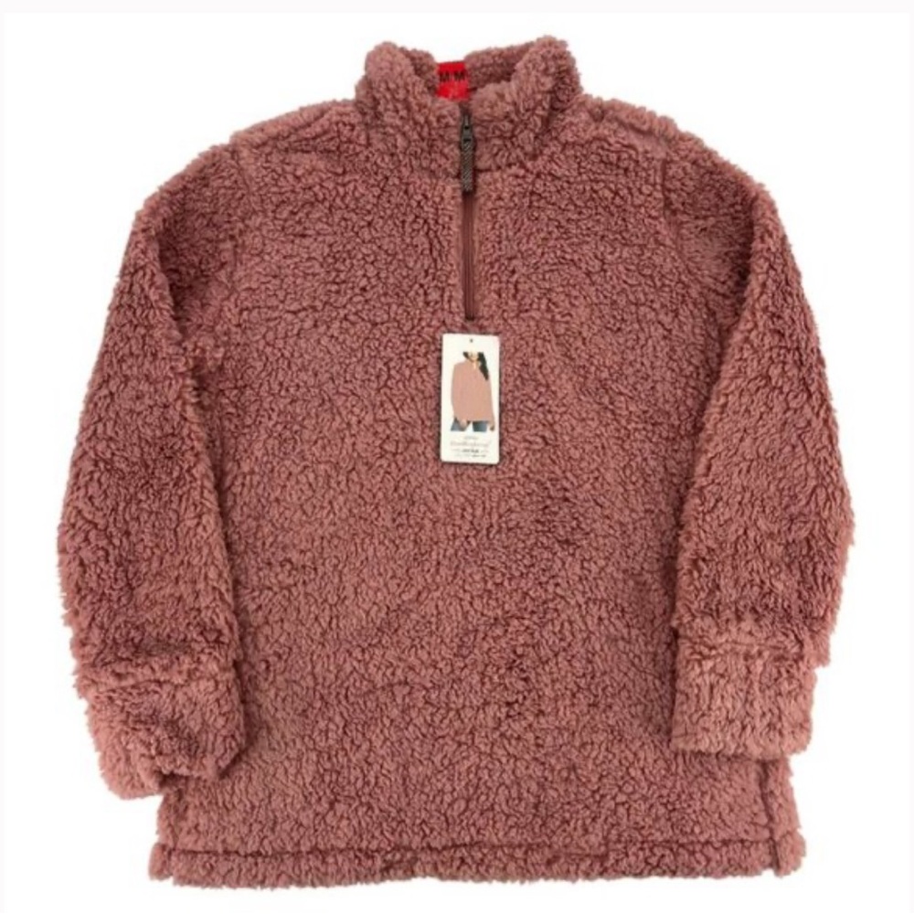 Weatherproof vintage pink Sherpa sweater size small